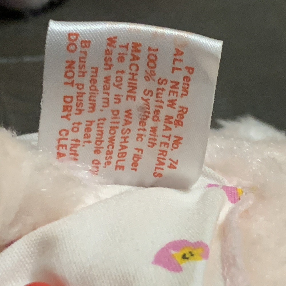 Vintage 1983 Kenner Care Bear Baby Hugs 11" Plush Stuffed Toy Animal with Diaper - Picture 6 of 8